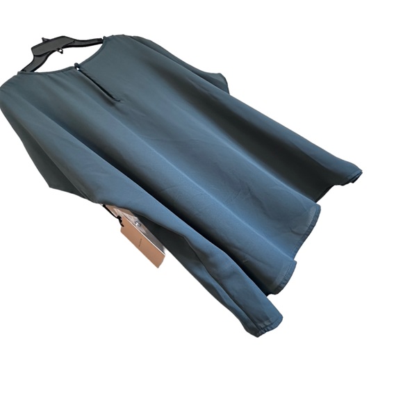 NWT Halogen Creek Cap Sleeve Lightweight Top Blue Slate 2X - Picture 5 of 8